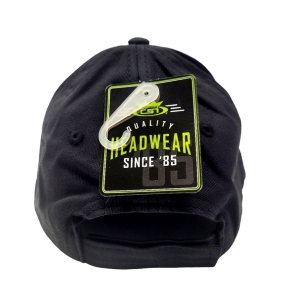 CSI Headwear Embroidered Rebel Pride Black Baseball Hat/Cap Hook & Loop Closure - Picture 5 of 11